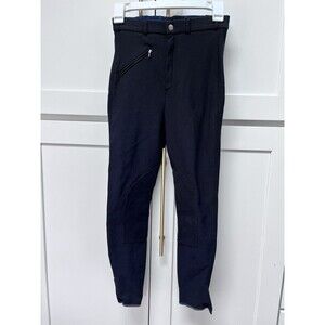Georg Schumacher Black Riding Pants Breeches Womens 24 in. Pointer 11 Suede Knee